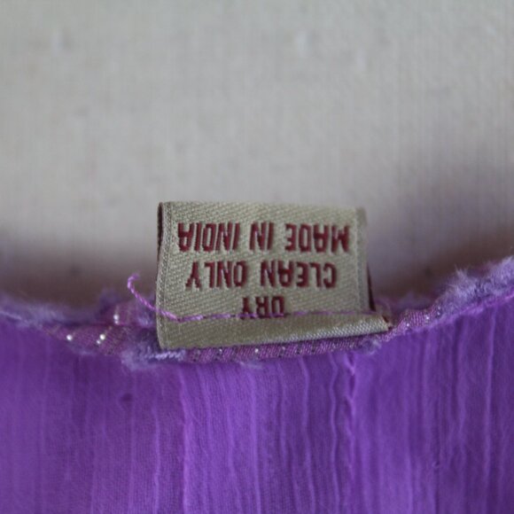 Purple Long Tunic with Design Small - Made in India - Picture 2 of 14